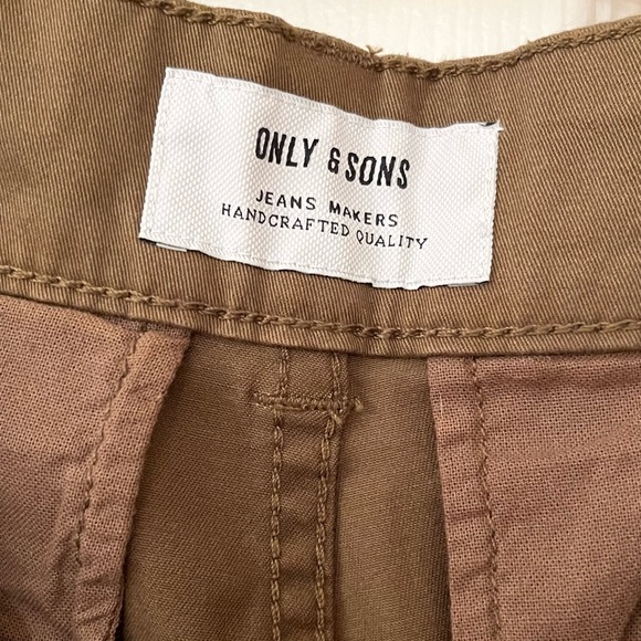 Only & Sons Men’s Tan Cargo Jogger Pants W30 L32 - Picture 8 of 11